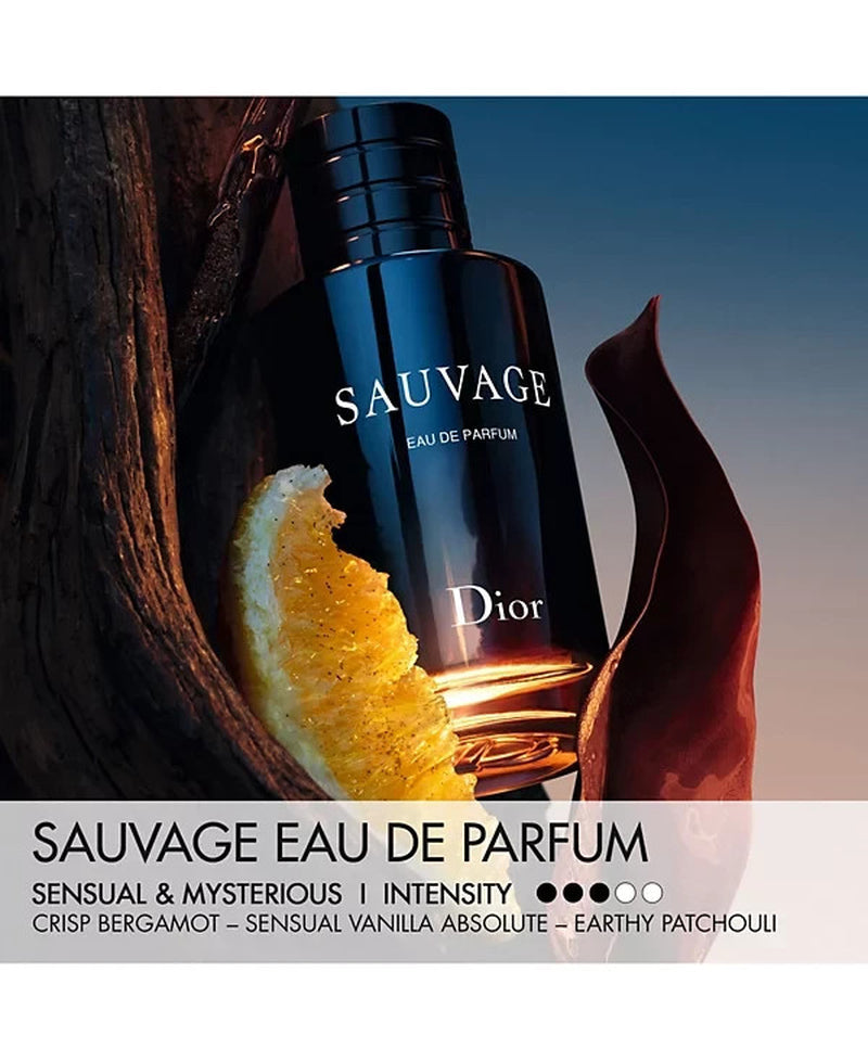 Christian Dior Sauvage Eau De Parfum Spray for Men, 3.4 Ounce