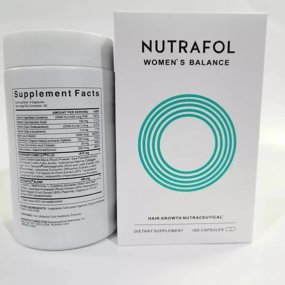 Nutrafol Women Hair Growth Nutraceutical Supplement 120 Capsules