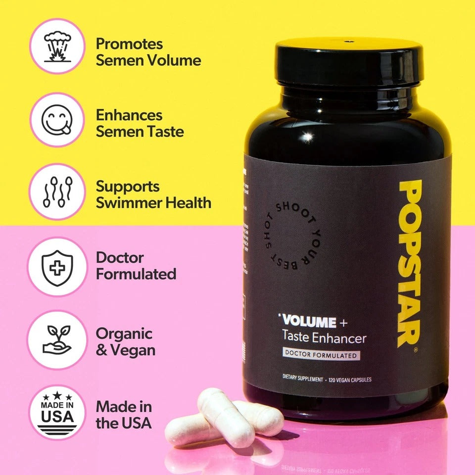 POPSTAR Semen Volume Supplement- 120 Capsules